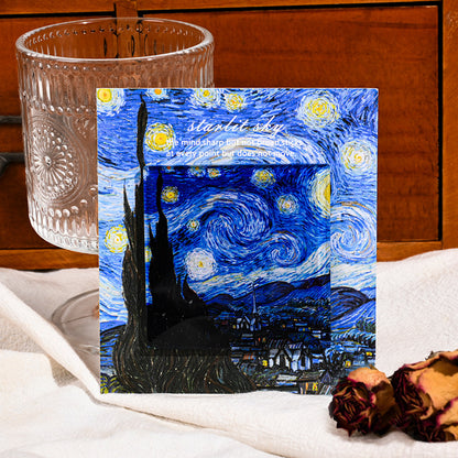 Custom Acrylic Fridge Magnet Van Gogh Starry Night Sunrise Impression Nordic Art