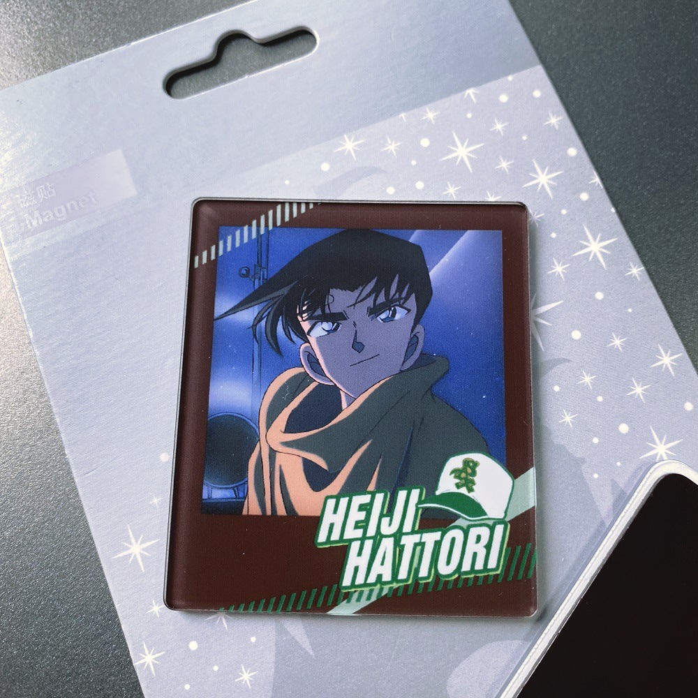 Anime Style Acrylic Photo Frame Fridge Magnets  Polaroid-Inspired Magnetic Refrigerator Decor