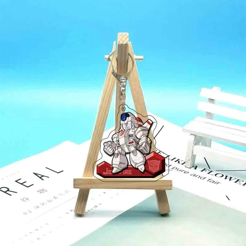 Robot Anime Character Keychain – Cool Mecha Style Pendant for Bags, Car Accessories & Gifts Acrylic Keychain