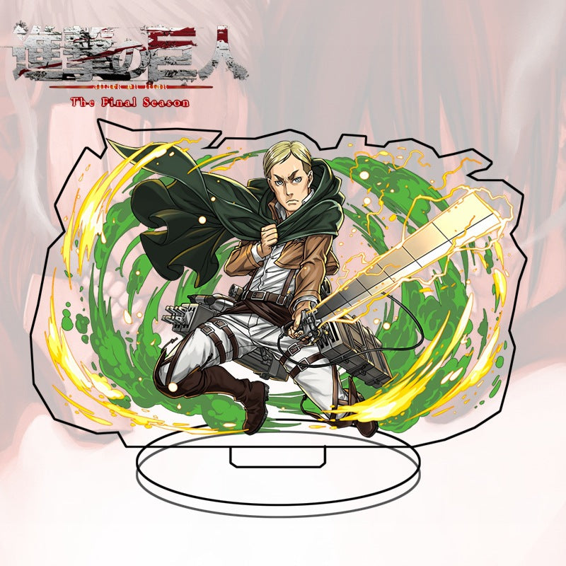 Attack on Titan Acrylic Standee  Eren Yeager Sasha Blouse Anime Figure Desk Decor Collectible Gift