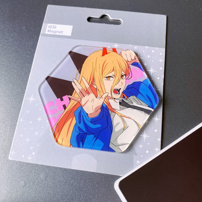 Anime Style Acrylic Fridge Magnet Set Creative Cartoon Magnetic Kitchen Decor Gift