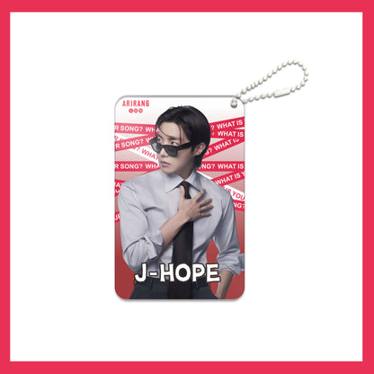 KPOP Custom Keychain Idol World Tour 3-inch ARIARNG Acrylic Keychain Digital Photo Video Recording Fashionable