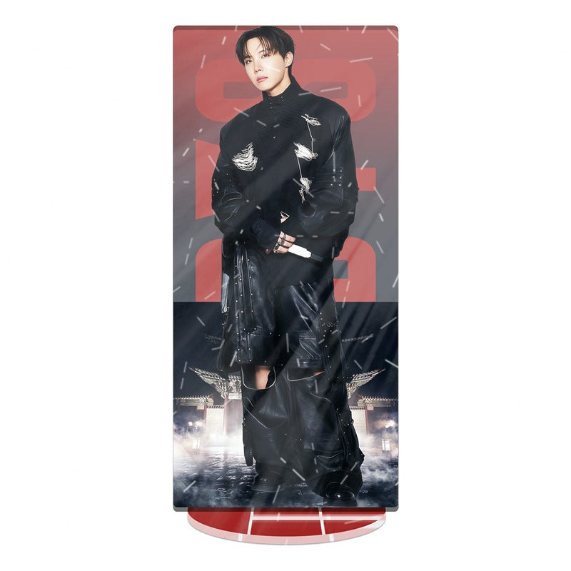 BTS 2026 World Tour Acrylic Stained Glass Standee – Double Layer Printed Display (BTS 7V)