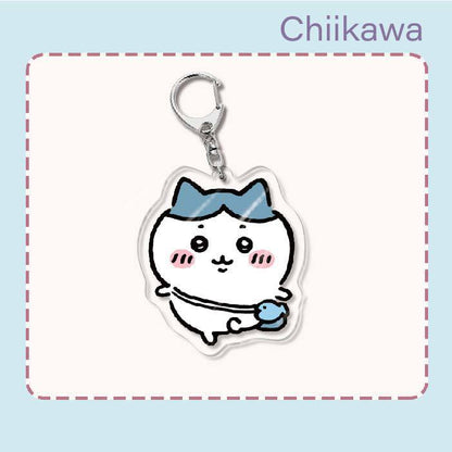 Japanese Anime Chiikawa Acrylic Keychain Hachiware Usagi Cute Lightweight Bag Pendant Decoration Gift