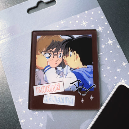 Anime Style Acrylic Photo Frame Fridge Magnets  Polaroid-Inspired Magnetic Refrigerator Decor
