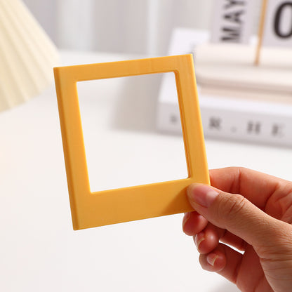 Custom Art Deco Shape Magnetic Sticker Plastic Refrigerator Magnet Mini for Instax Acrylic Picture Frame