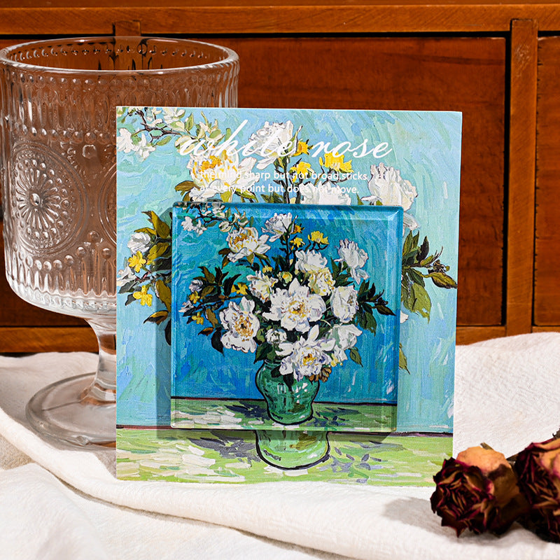 Custom Acrylic Fridge Magnet Van Gogh Starry Night Sunrise Impression Nordic Art