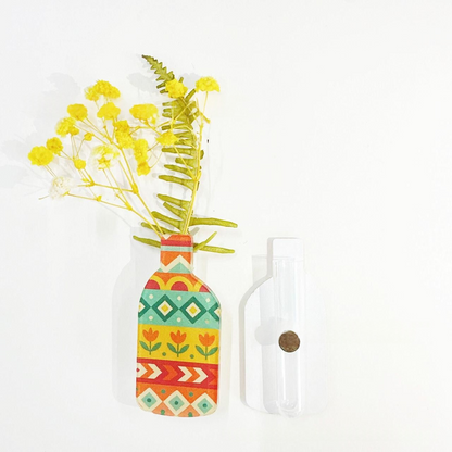 Custom Acrylic Vase Shaped Fridge Magnet Epoxy Coated Artistic Home Decor Magnetic Refrigerator Sticker