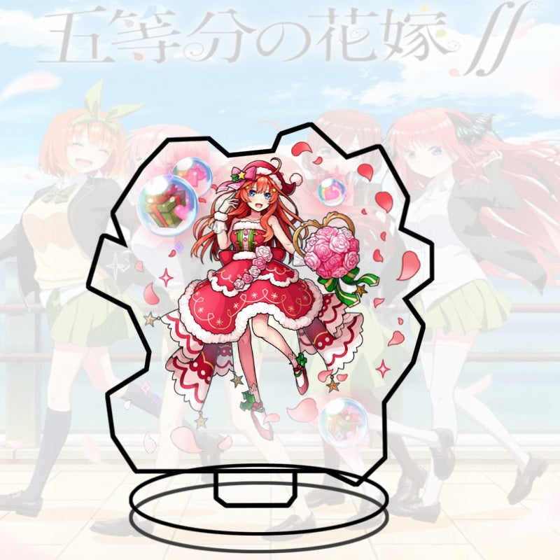 Quintessential Quintuplets Acrylic Stand Miku Ichika Yotsuba Itsuki Heart Anime Figure Desk Decor Gift