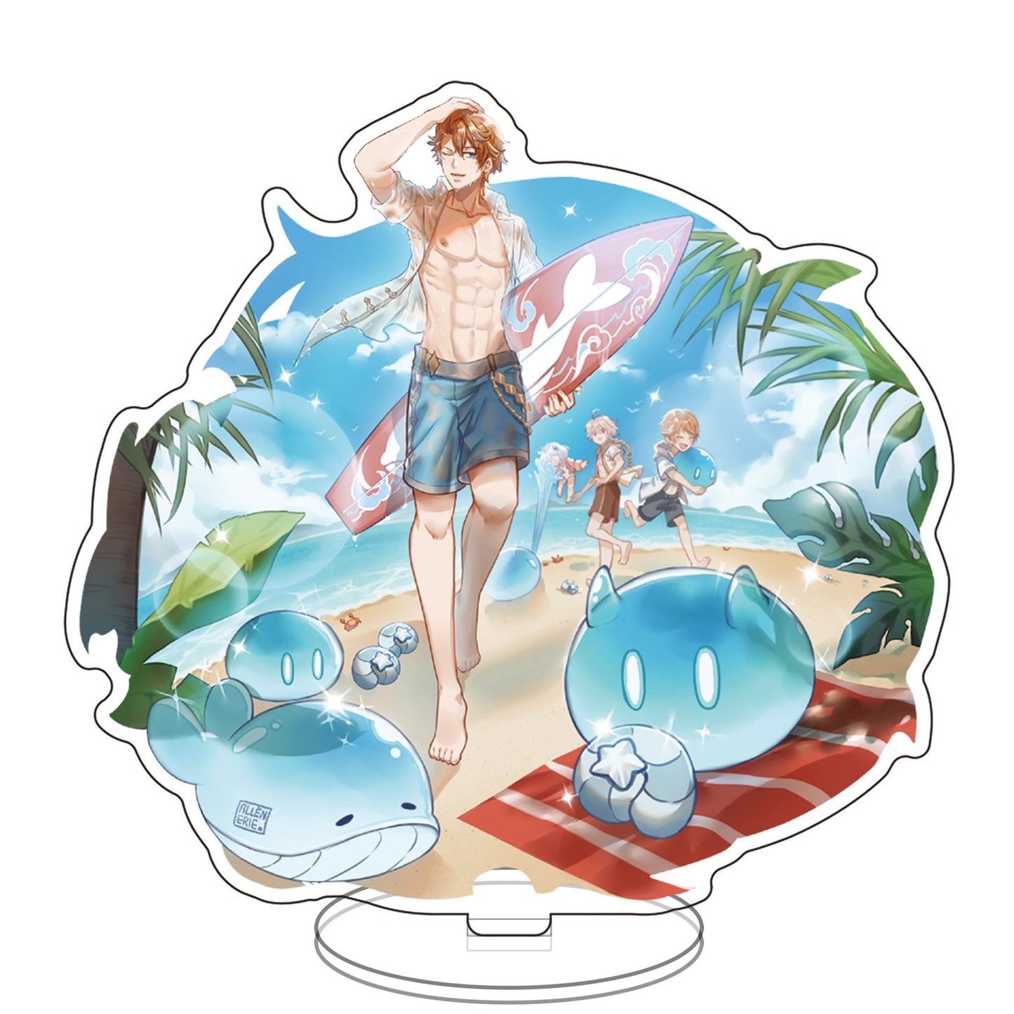 Genshin Impact Acrylic Stands: Hu Tao, Gan Yu, Keqing, Kley, Venti, Xingqiu, Diluc, Zhongli, Yanfei Figurines – Anime & Manga