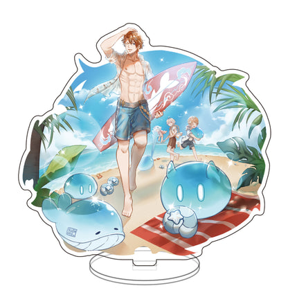 Genshin Impact Acrylic Stands: Hu Tao, Gan Yu, Keqing, Kley, Venti, Xingqiu, Diluc, Zhongli, Yanfei Figurines – Anime & Manga