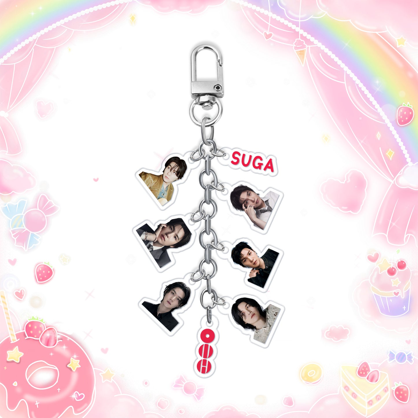 BTS World Tour Inspired Acrylic Keychain – Kpop Fan Gift & Support Merch