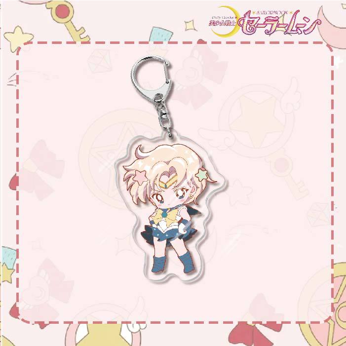 Custom Keychain Cute Cartoon Tsukino Usagi Metal Anime Sailormoon UV Printing Waterproof Bottle Custom Opener
