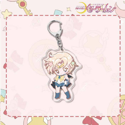 Custom Keychain Cute Cartoon Tsukino Usagi Metal Anime Sailormoon UV Printing Waterproof Bottle Custom Opener