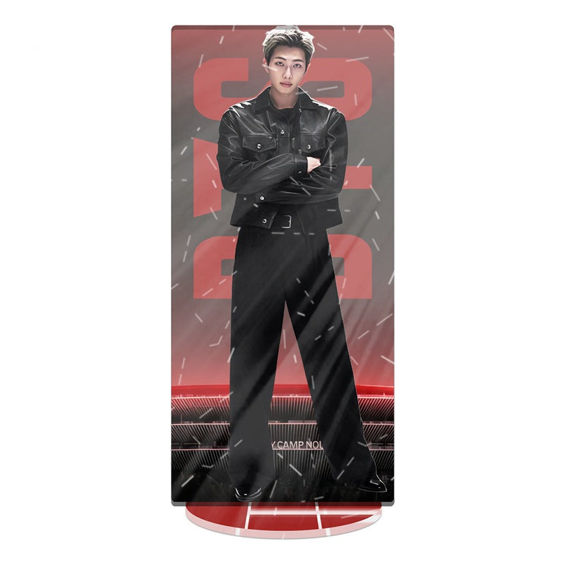 BTS 2026 World Tour Acrylic Stained Glass Standee – Double Layer Printed Display (BTS 7V)