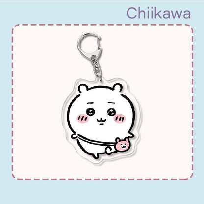 Japanese Anime Chiikawa Acrylic Keychain Hachiware Usagi Cute Lightweight Bag Pendant Decoration Gift