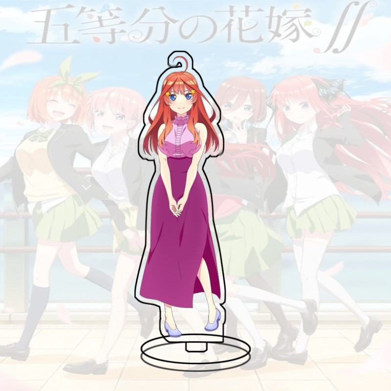 Quintessential Quintuplets Acrylic Stand Miku Ichika Yotsuba Itsuki Heart Anime Figure Desk Decor Gift