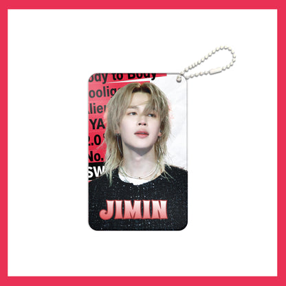 KPOP Custom Keychain Idol World Tour 3-inch ARIARNG Acrylic Keychain Digital Photo Video Recording Fashionable