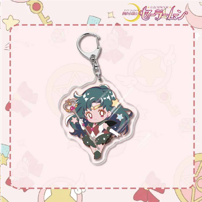 Custom Keychain Cute Cartoon Tsukino Usagi Metal Anime Sailormoon UV Printing Waterproof Bottle Custom Opener