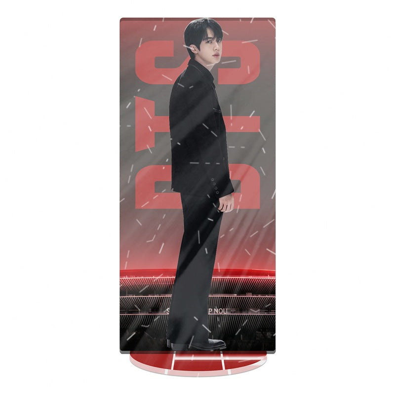BTS 2026 World Tour Acrylic Stained Glass Standee – Double Layer Printed Display (BTS 7V)