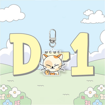 KPOP Idol BOYNEXTDOOR Cute Cartoon Digital Photo Acrylic Keychain UV Printing Waterproof Charm Pendant