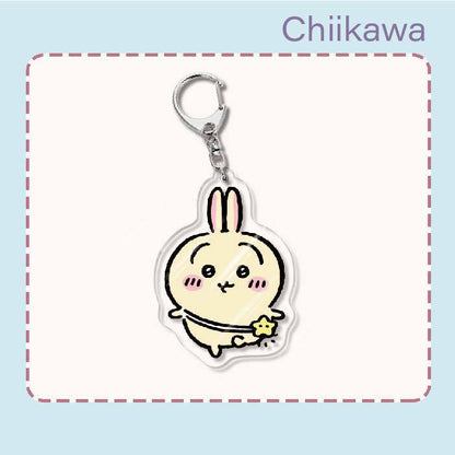 Japanese Anime Chiikawa Acrylic Keychain Hachiware Usagi Cute Lightweight Bag Pendant Decoration Gift