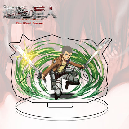 Attack on Titan Acrylic Standee  Eren Yeager Sasha Blouse Anime Figure Desk Decor Collectible Gift