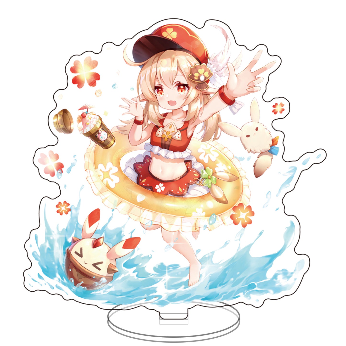 Genshin Impact Acrylic Stands: Hu Tao, Gan Yu, Keqing, Kley, Venti, Xingqiu, Diluc, Zhongli, Yanfei Figurines – Anime & Manga
