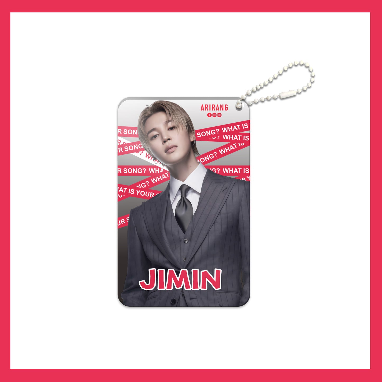 KPOP Custom Keychain Idol World Tour 3-inch ARIARNG Acrylic Keychain Digital Photo Video Recording Fashionable