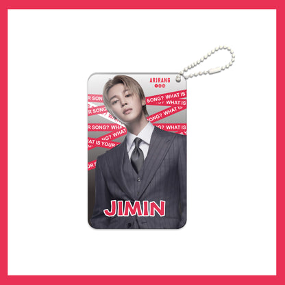 KPOP Custom Keychain Idol World Tour 3-inch ARIARNG Acrylic Keychain Digital Photo Video Recording Fashionable