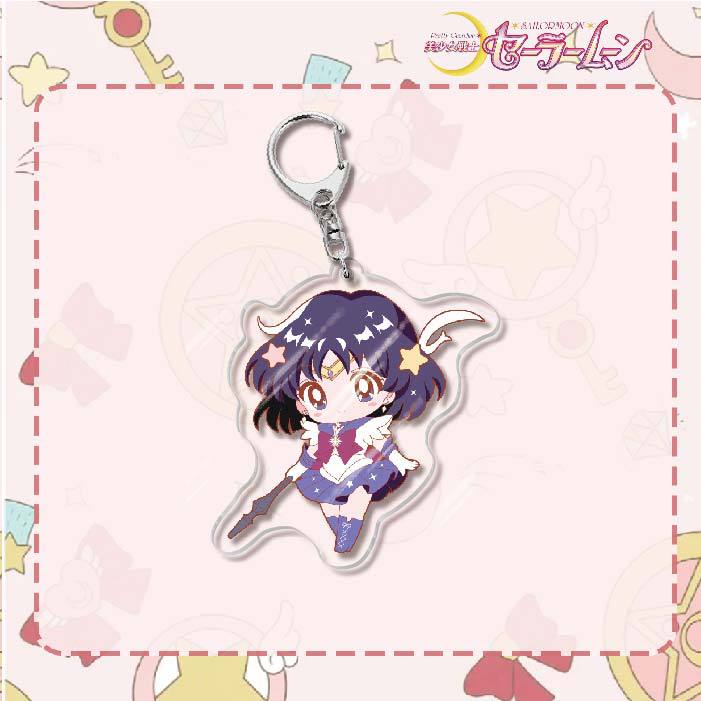 Custom Keychain Cute Cartoon Tsukino Usagi Metal Anime Sailormoon UV Printing Waterproof Bottle Custom Opener