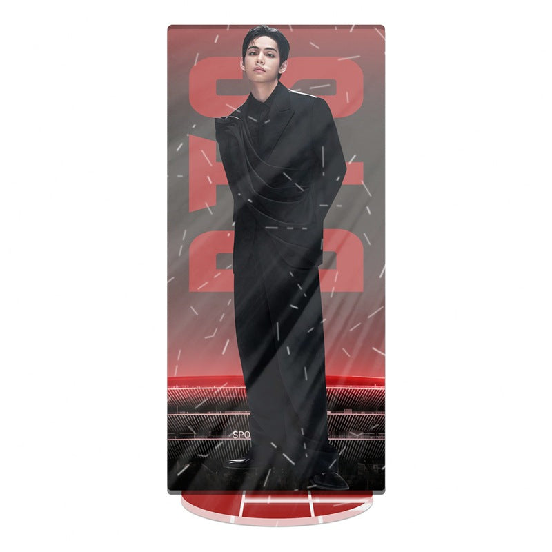 BTS 2026 World Tour Acrylic Stained Glass Standee – Double Layer Printed Display (BTS 7V)