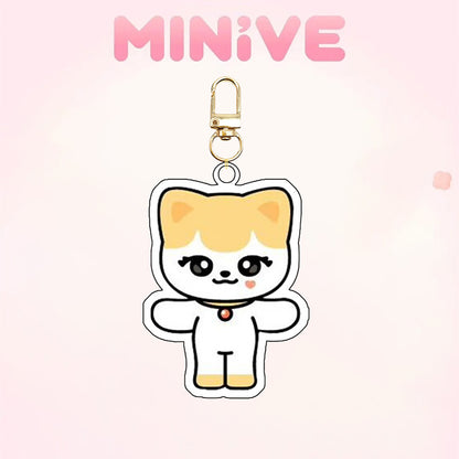 KPOP Idol Miniteen SKZ UV Printed Acrylic Keychain Custom Digital Photo Cartoon Charm Pendant Keyring