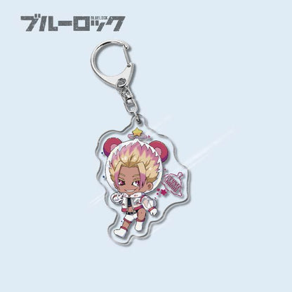 Custom Keychain Designs Anime Blue Lock Cartoon Character Double Sided Acrylic Light Weight UV Printed（副本）