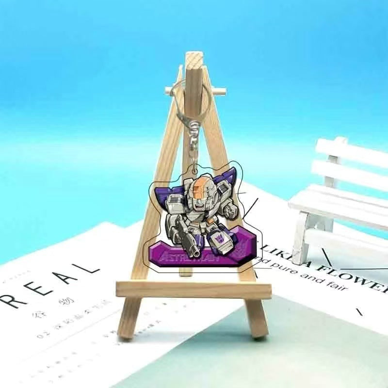 Robot Anime Character Keychain – Cool Mecha Style Pendant for Bags, Car Accessories & Gifts Acrylic Keychain