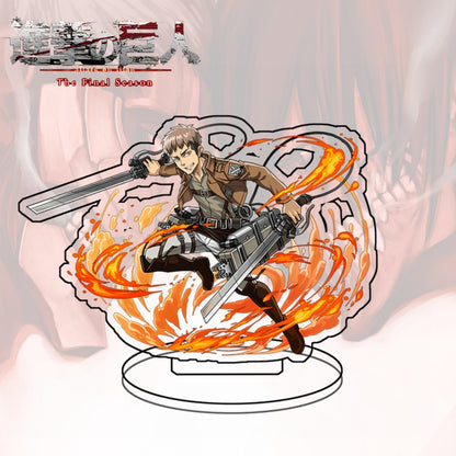 Attack on Titan Acrylic Standee  Eren Yeager Sasha Blouse Anime Figure Desk Decor Collectible Gift