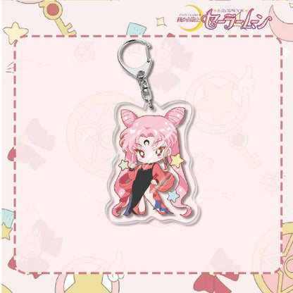 Custom Keychain Cute Cartoon Tsukino Usagi Metal Anime Sailormoon UV Printing Waterproof Bottle Custom Opener