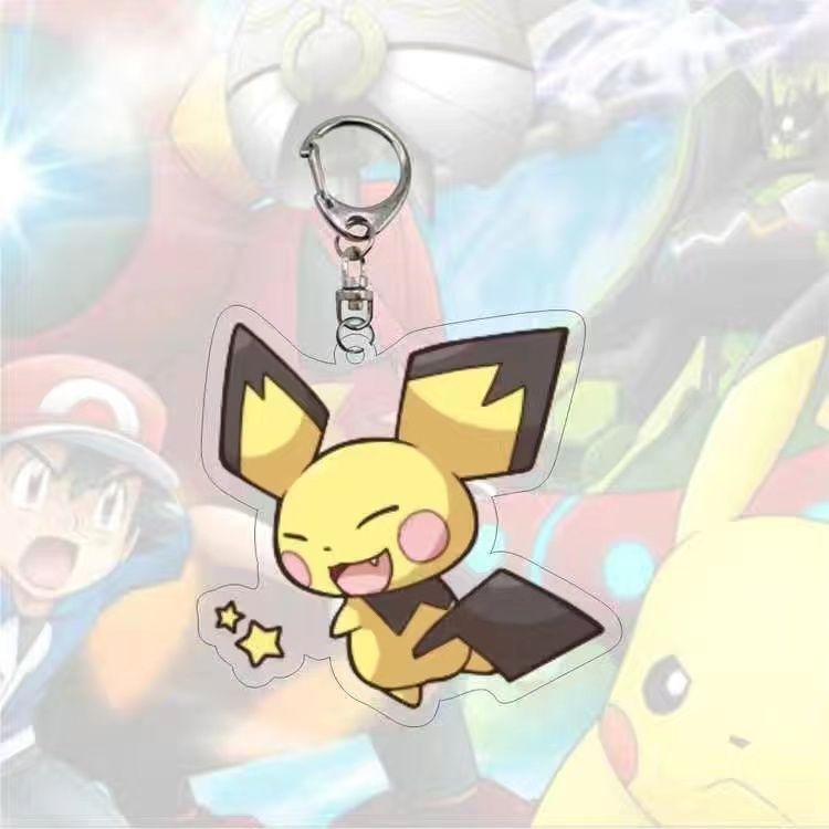 Custom Anime  Acrylic Keychain Multi Color UV Printed Waterproof Cartoon Charm for Gifts Souvenirs