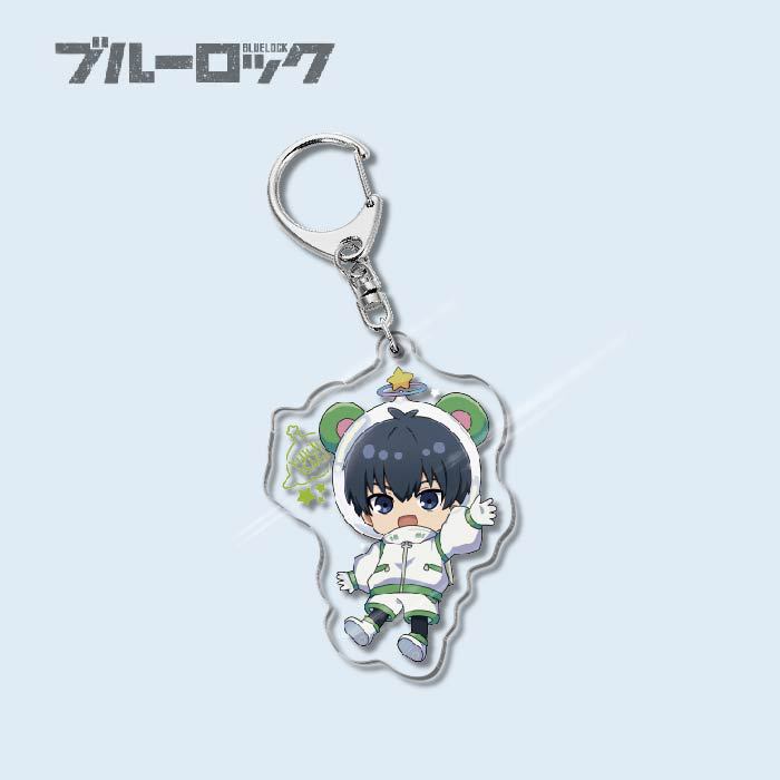 Custom Keychain Designs Anime Blue Lock Cartoon Character Double Sided Acrylic Light Weight UV Printed