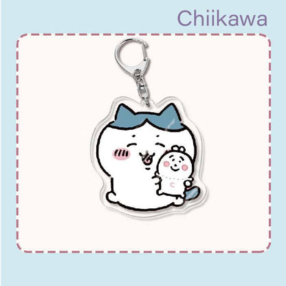 Japanese Anime Chiikawa Acrylic Keychain Hachiware Usagi Cute Lightweight Bag Pendant Decoration Gift