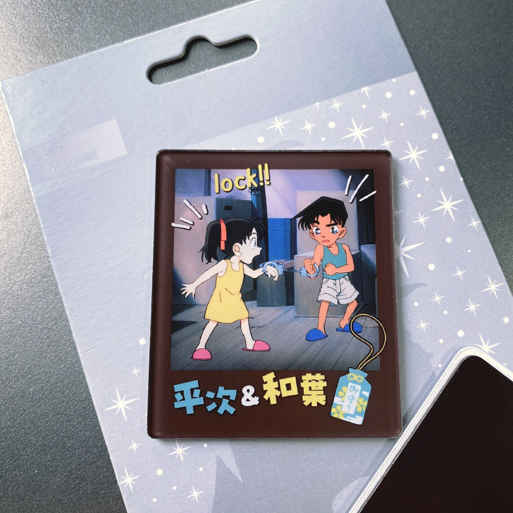Anime Style Acrylic Photo Frame Fridge Magnets  Polaroid-Inspired Magnetic Refrigerator Decor