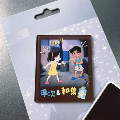 Anime Style Acrylic Photo Frame Fridge Magnets  Polaroid-Inspired Magnetic Refrigerator Decor