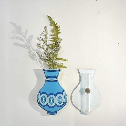 Custom Acrylic Vase Shaped Fridge Magnet Epoxy Coated Artistic Home Decor Magnetic Refrigerator Sticker