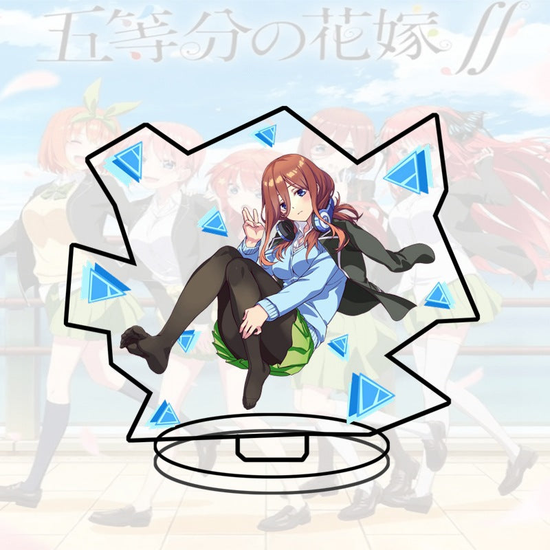 Quintessential Quintuplets Acrylic Stand Miku Ichika Yotsuba Itsuki Heart Anime Figure Desk Decor Gift