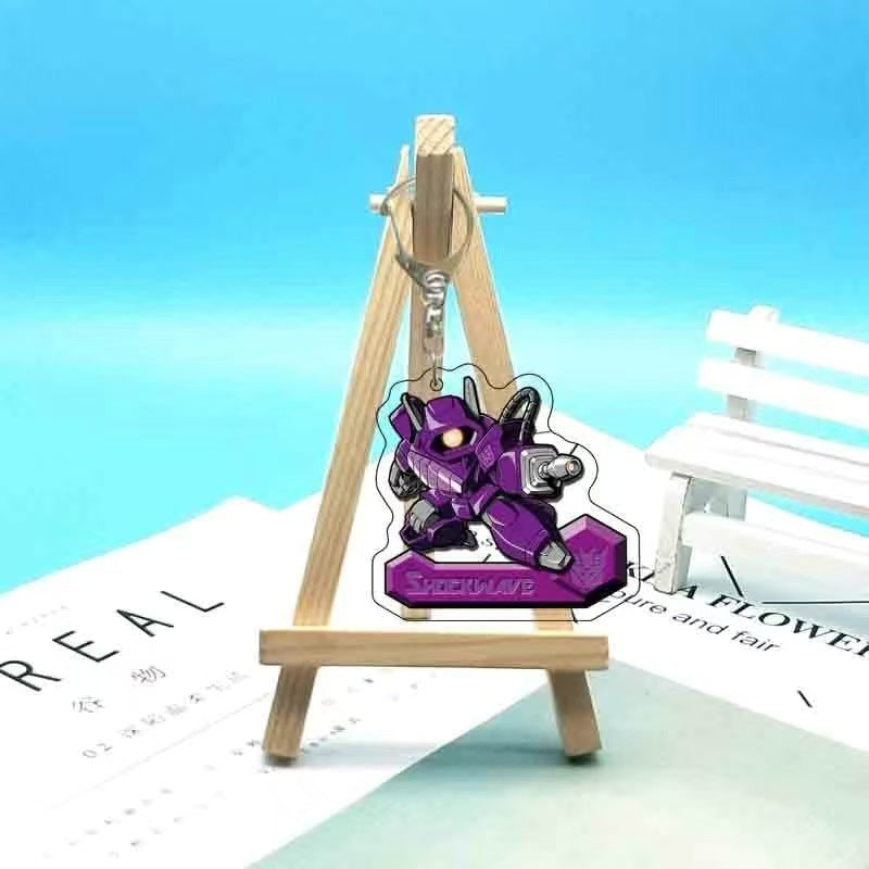 Robot Anime Character Keychain – Cool Mecha Style Pendant for Bags, Car Accessories & Gifts Acrylic Keychain