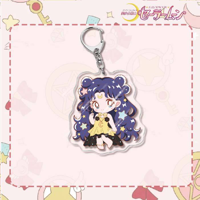 Custom Keychain Cute Cartoon Tsukino Usagi Metal Anime Sailormoon UV Printing Waterproof Bottle Custom Opener