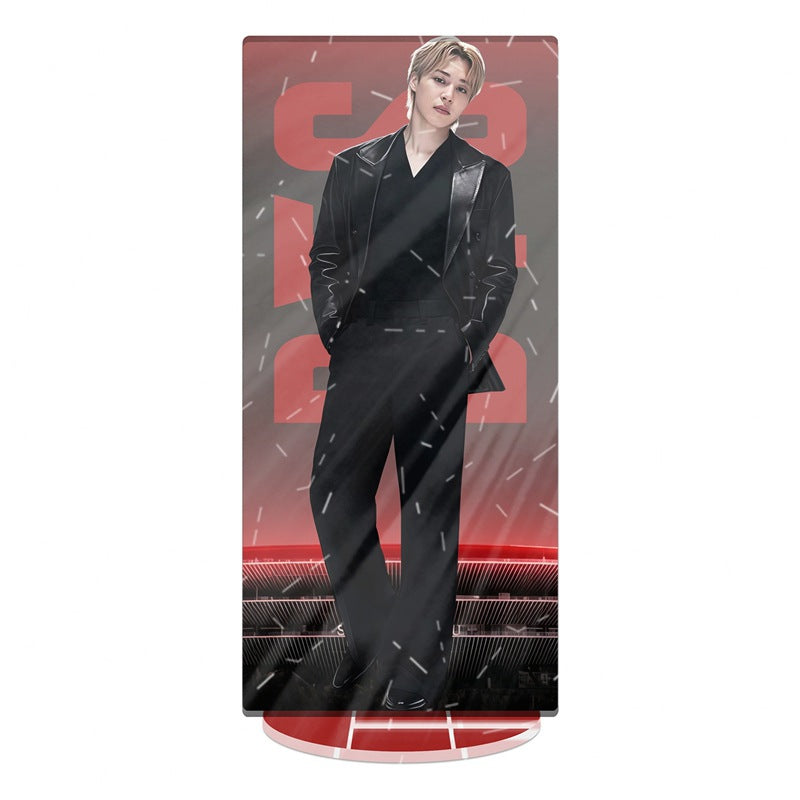 BTS 2026 World Tour Acrylic Stained Glass Standee – Double Layer Printed Display (BTS 7V)