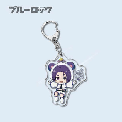 Custom Keychain Designs Anime Blue Lock Cartoon Character Double Sided Acrylic Light Weight UV Printed（副本）