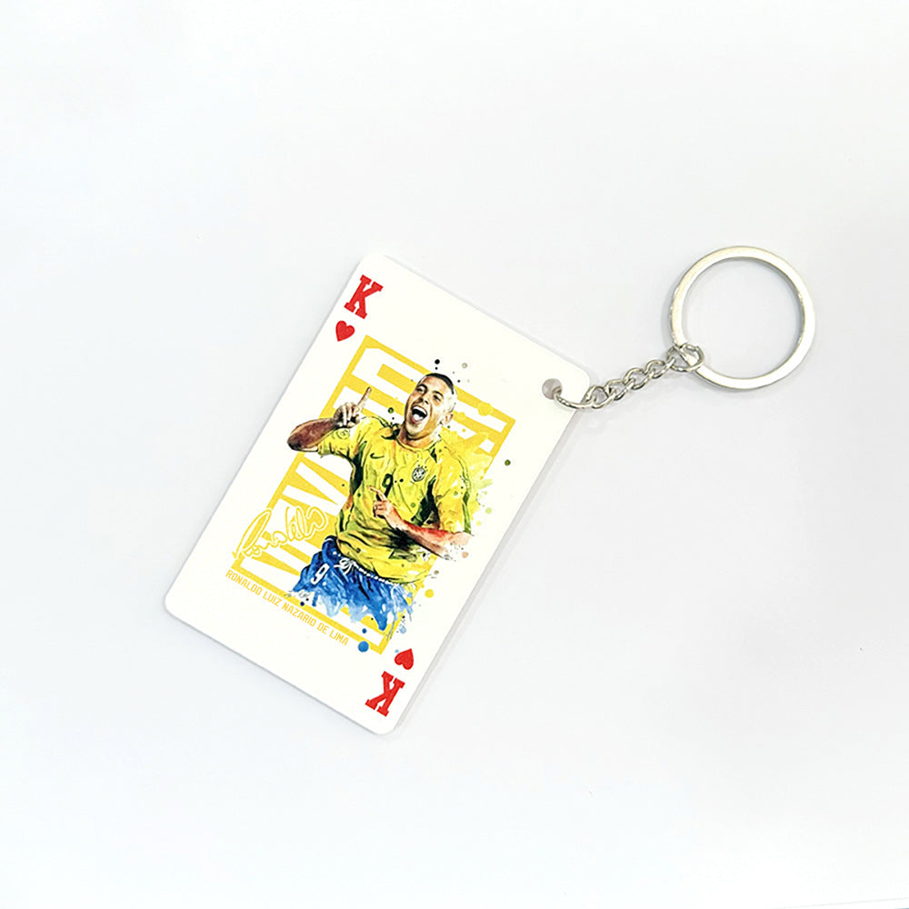 Basketball Player Card Acrylic Keychain | Cartoon Sports Collectible Keyring