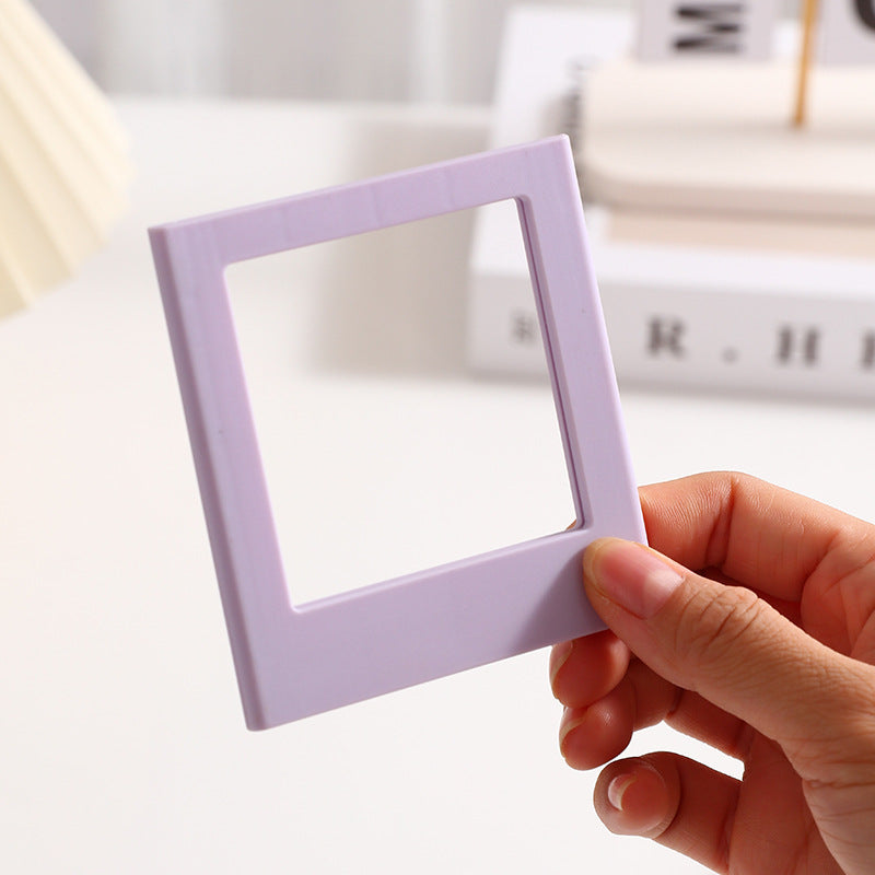 Custom Art Deco Shape Magnetic Sticker Plastic Refrigerator Magnet Mini for Instax Acrylic Picture Frame